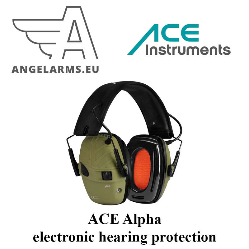 ACE Alpha electronic hearing protection - with gel pads and active noise amplification - SNR: 29 dB ACE Alpha electronic hearing protection - with gel pads and active noise amplification - SNR: 29 dB
