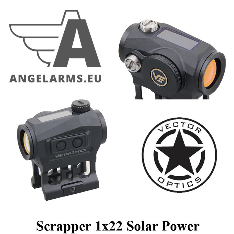 Vector Optics Scrapper 1x22 Solar Power Multi Reticles Red Dot Sight Vector Optics Scrapper 1x22 Solar Power Multi Reticles Red Dot Sight