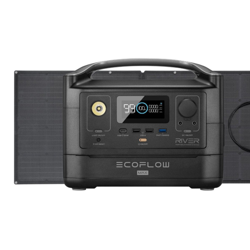 EcoFlow RIVER Max + 160W Solar Panel EcoFlow RIVER Max + 160W Solar Panel