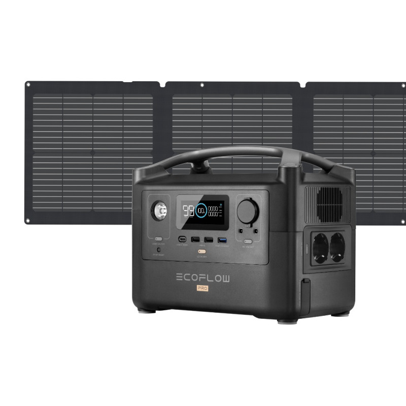 EcoFlow RIVER Pro + 110W 1 Solar Panel EcoFlow RIVER Pro + 110W 1 Solar Panel
