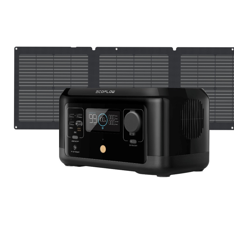 EcoFlow RIVER mini + 110W Solar Panel Wireless EcoFlow RIVER mini + 110W Solar Panel Wireless