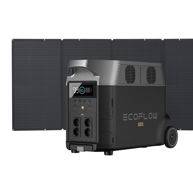 EcoFlow DELTA Pro (3600Wh) + 400W 2 Portable Solar Panel EcoFlow DELTA Pro (3600Wh) + 400W 2 Portable Solar Panel