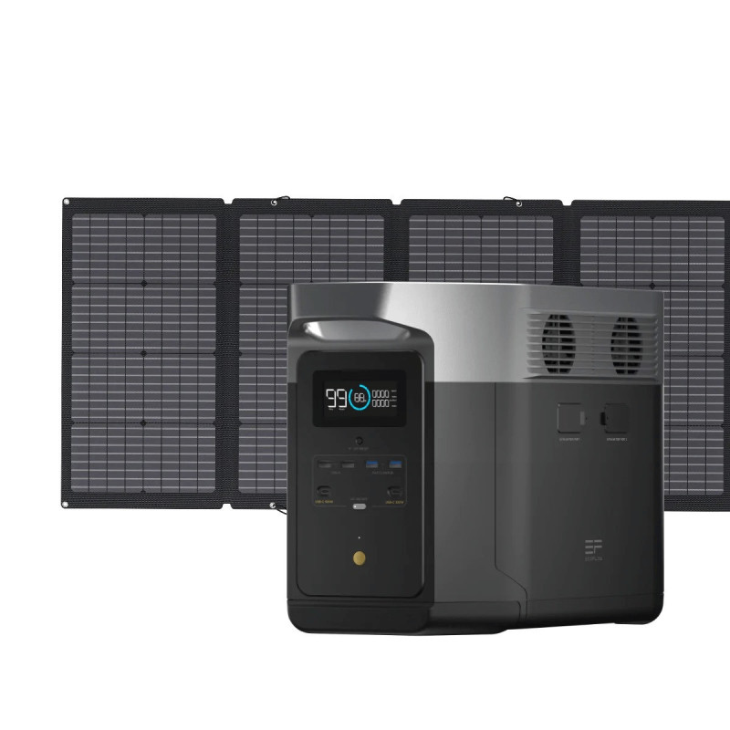 EcoFlow DELTA Max (2016) + 220W 2 Solar Panel EcoFlow DELTA Max (2016) + 220W 2 Solar Panel
