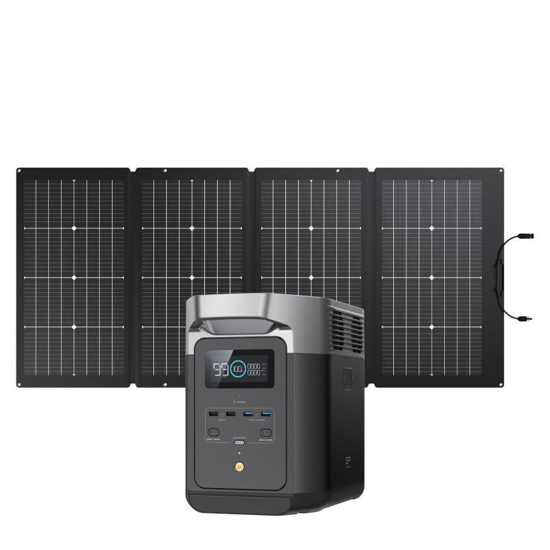EcoFlow DELTA 2 (1024 Wh) + 220W 1 Portable Solar Panel EcoFlow DELTA 2 (1024 Wh) + 220W 1 Portable Solar Panel