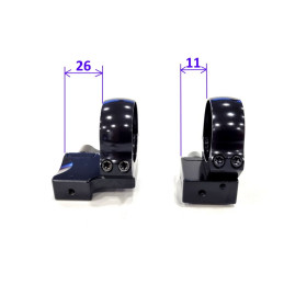 Rusan Micron Roll-off mount with extension - prism 19 (CZ 550) - 30 mm, thumb screw
