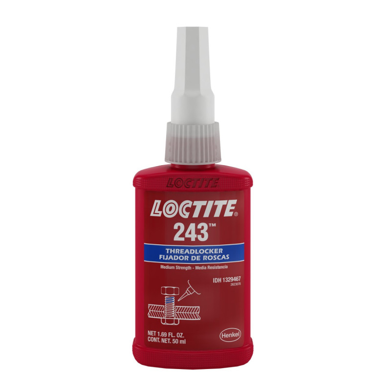 LOCTITE 243 Blue Medium Strength Threadlocker 50 ml LOCTITE 243 Blue Medium Strength Threadlocker 50 ml