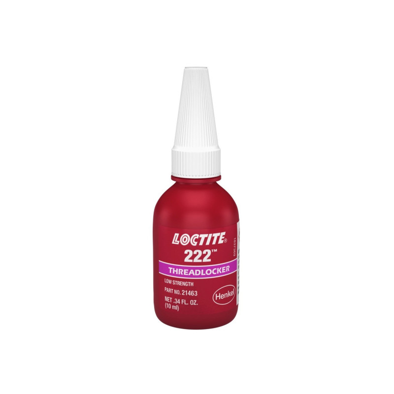 LOCTITE 222 Blue low strength Threadlocker 10 ml LOCTITE 222 Blue low strength Threadlocker 10 ml