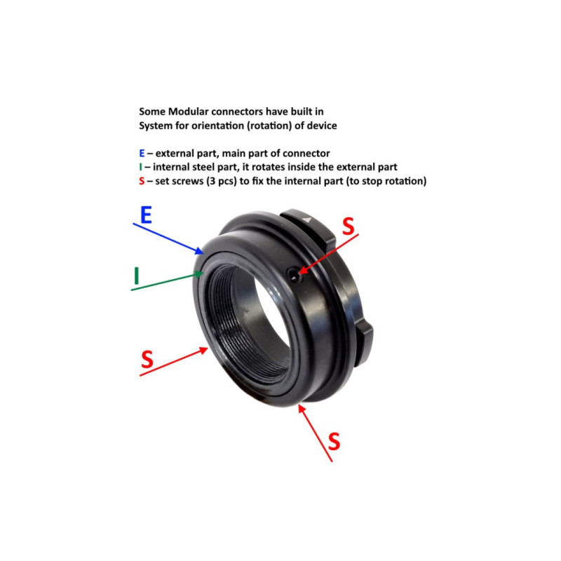 Rusan modular adapter - connector M52x0.75 Rusan modular adapter - connector M52x0.75