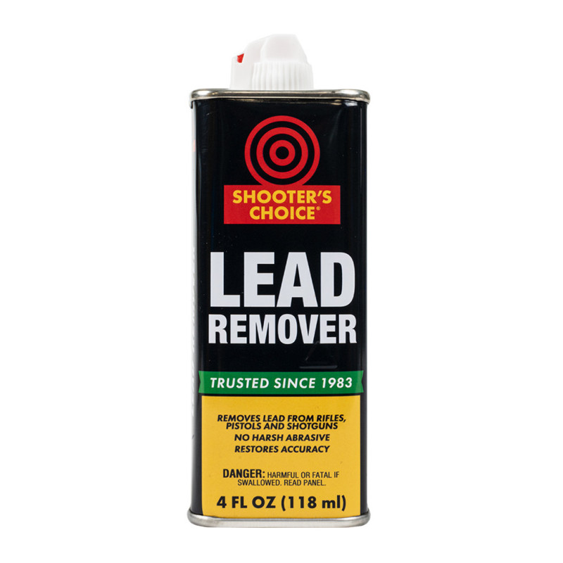 Shooter Choice Lead Remover Bore Cleaning Solvent 4 oz / 118 ml Shooter Choice Lead Remover Bore Cleaning Solvent 4 oz / 118 ml