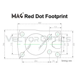 Vector Optics MAG Red Dot Sight Offset Picatinny Mount