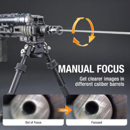 Teslong Focus and Fold Rifle Borescope With 4.5-inch Ips Screen