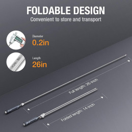 Teslong Focus and Fold Rifle Borescope With 4.5-inch Ips Screen