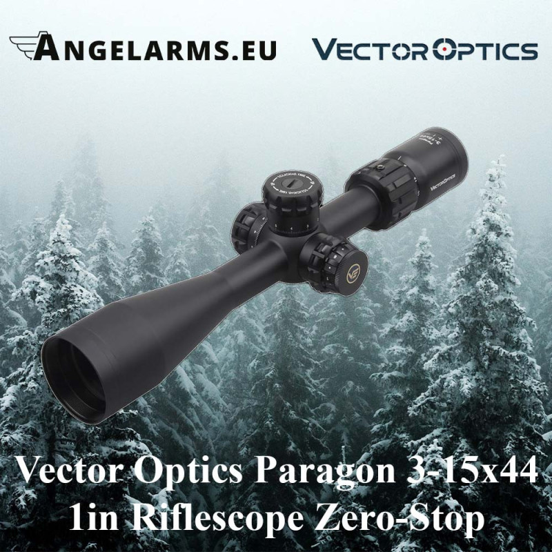 Vector Optics Paragon 3-15x44 1in Riflescope Zero-Stop Vector Optics Paragon 3-15x44 1in Riflescope Zero-Stop