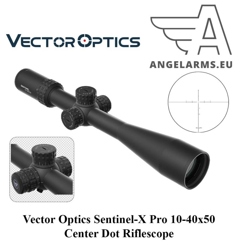 Vector Optics Sentinel-X Pro 10-40x50 Center Dot Riflescope Vector Optics Sentinel-X Pro 10-40x50 Center Dot Riflescope