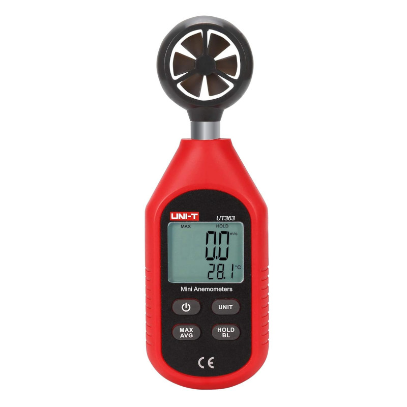 UNI-T UT363 Handheld Anemometer Wind Speed Meter Wind Chill Air Temperature Gauge -14°F to 122°F (-10°C to 50°C) UNI-T UT363 Handheld Anemometer Wind Speed Meter Wind Chill Air Temperature Gauge -14°F to 122°F (-10°C to 50°C)