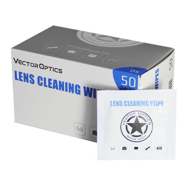 Vector Optics Pre-Moistened Optics Lens Alcohol-Free Cleaning Wipes Vector Optics Pre-Moistened Optics Lens Alcohol-Free Cleaning Wipes