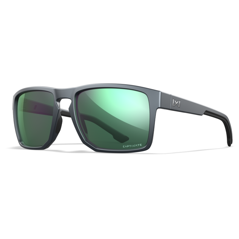 Wiley-X FOUNDER Captivate Polarized Green Mirror, Matte Graphite Frame Wiley-X FOUNDER Captivate Polarized Green Mirror, Matte Graphite Frame