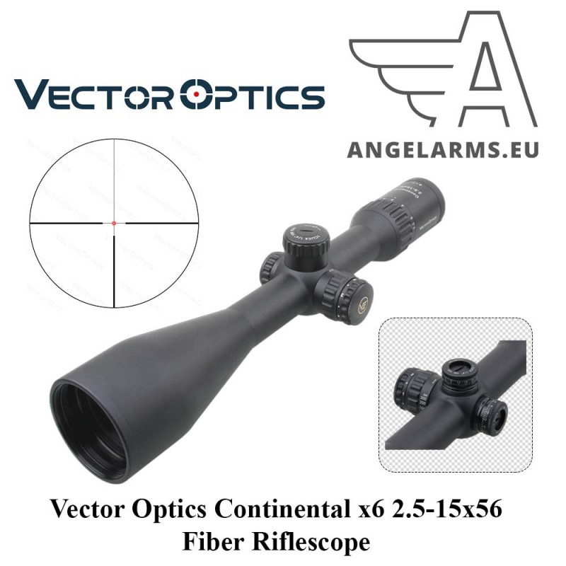 Vector Optics Continental x6 2.5-15x56 Fiber Riflescope Vector Optics Continental x6 2.5-15x56 Fiber Riflescope