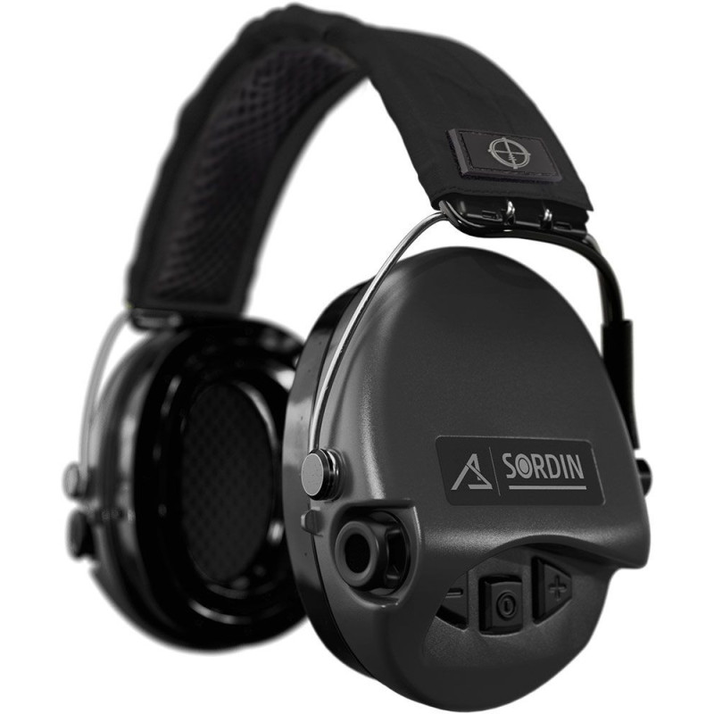 Sordin Ear Defenders - Active & Electronic - Hearing Protectors Black Headband & Black Cups GEN2 Sordin Ear Defenders - Active & Electronic - Hearing Protectors Black Headband & Black Cups GEN2