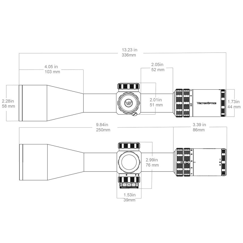 Vector Optics Grizzly 2,5-15x50i HD SFP Zielfernrohr www.angelarms.eu