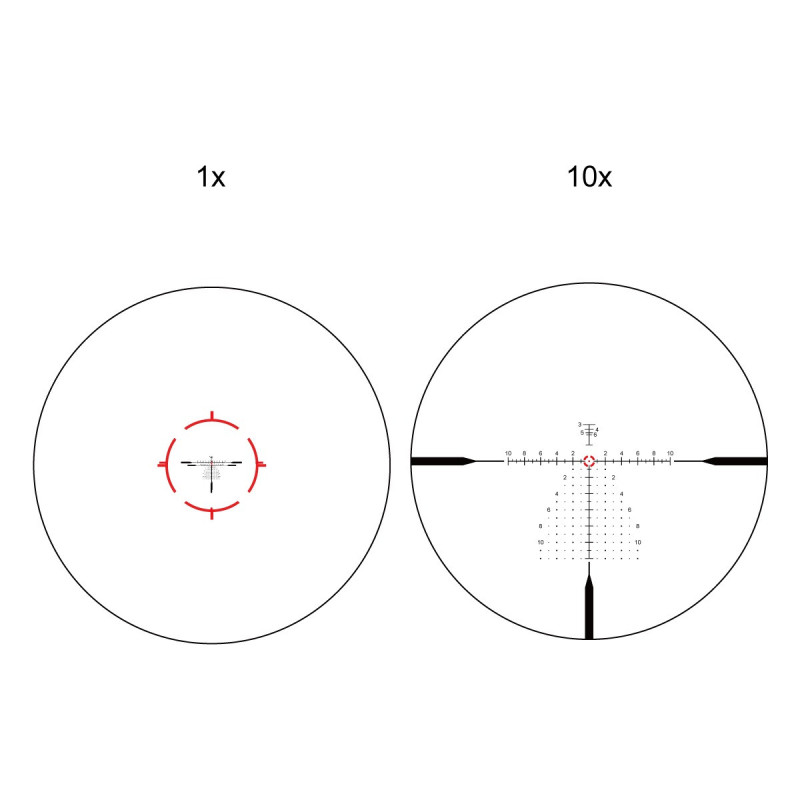 Vector Optics Continental x10 1-10x28 ED RAR-C Rifle Scope