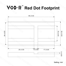 Vector Optics Enclosed Red Dot Sight Low Dovetail Mount VOD Footprint