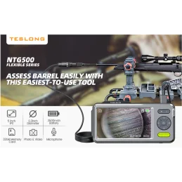 Teslong NTG500 114 cm / 45-Zoll-Flexibles Zielfernrohr mit 5-Zoll-IPS-Bildschirm + 5 unterschiedlich große Spiegel