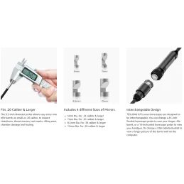 Teslong NTG500 114 cm / 45-Zoll-Flexibles Zielfernrohr mit 5-Zoll-IPS-Bildschirm + 5 unterschiedlich große Spiegel