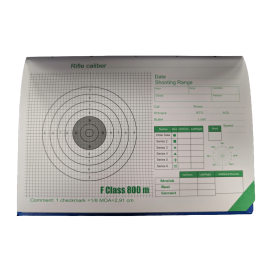 Long Range Rifleman's Correction Notebook MOA