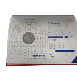 Long Range Rifleman's Correction Notebook MRAD