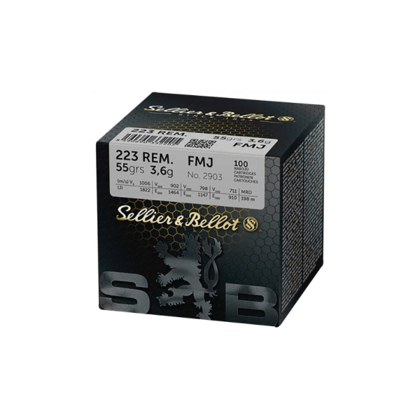 Sellier & Bellot 223 REM. FMJ 55gr/3.6g Ammunition