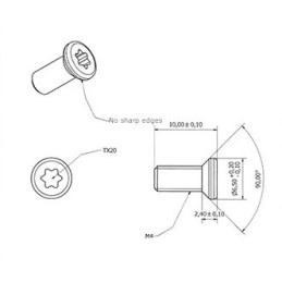 SPUHR 15-pack Ring Screws