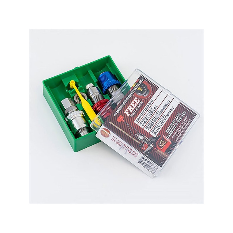 Lee Precision 9mm Luger Breech Lock Carbide 3-Die Set Lee Precision 9mm Luger Breech Lock Carbide 3-Die Set