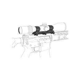 ☀ Vector Optics X-Accu 30 mm augsta profila Picatinny Stiprinājums : monobloka dizains
