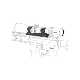 ☀ Vector Optics X-Accu 30 mm augsta profila Picatinny Stiprinājums : monobloka dizains
