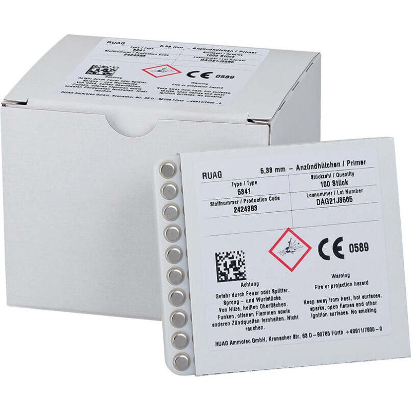 Капсюли RWS 5341 для крупнокалиберных винтовок — точность для ваших потребностей в боеприпасах