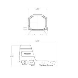 Vector Optics Frenzy 1x20x24 CZ® P-10 / Shadow 2 OR sarkanā punkta tēmēklis