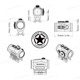 Vector Optics Скрейпер 1х29 Приціл з червоною крапкою