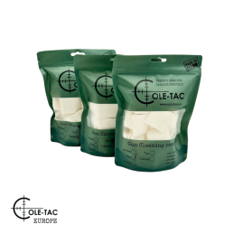 Cole-TAC Premium pistoļu tīrīšanas patchi (8,6 mm - 9,6 mm), 350 gab.