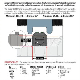 Real Avid Master Sight Pusher | Heavy-Duty Universal Pistol Sight Tool