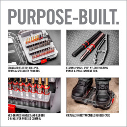 Real Avid Accu-Punch® Master Set | 37-teilig Professionelle Büchsenmacherstempel