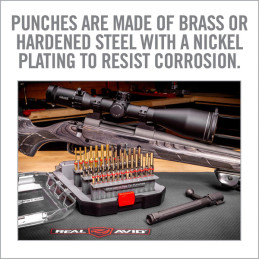 Real Avid Accu-Punch® Master Set | 37-teilig Professionelle Büchsenmacherstempel