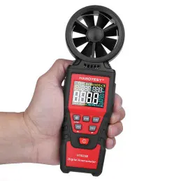 HABOTEST HT625B Digital Anemometer Wind Speed Measurement With USB LCD Display MAX Air Humidity Temperature Test 99% 60C
