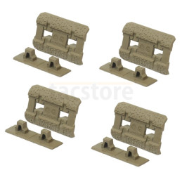 Magpul M-LOK Schienenabdeckung Typ 2 - dunkle Erde | strukturierte Polymerplatten (6er-Pack)