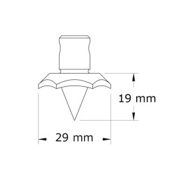 Atlas Zweibein BT74 Raider Cleat Feet | Edelstahlspikes