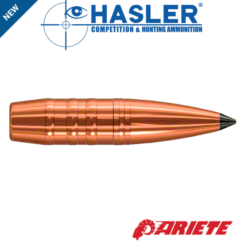 Hasler Ariete .338 Kal. 250 g Geschosse | Bleifrei Kupfer