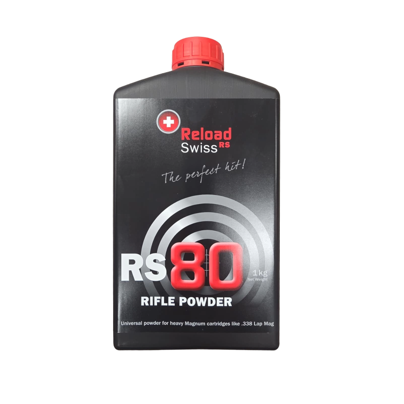 Reload Swiss RS80 šautenes pulveri 1 kg | Magnum & .338 Lapua