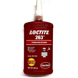 Loctite 263 Красный высокопрочный фиксатор резьбы | 50 мл | Henkel