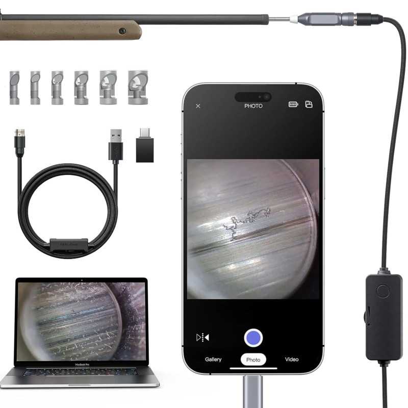 Teslong NTG100H-C — жесткий борескоп с разъемом USB-C, длина 26 дюймов | AngelArms