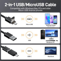 Teslong NTG100H-C 26" Rigid USB-C Rifle Borescope